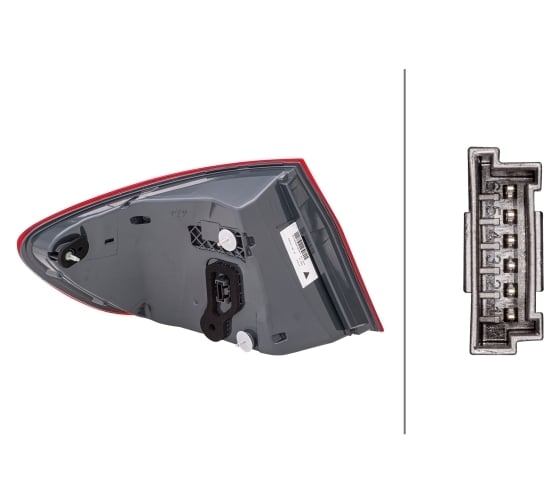 Задний фонарь Hella правый, LED, наружн., часть BMW 5 (F10) 2013-> 2SD 011 144-321