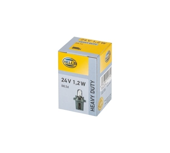 Лампа накаливания Hella, T5 24V 1,2W BAX 10d/B 8,5d grey 8GA 007 997-071