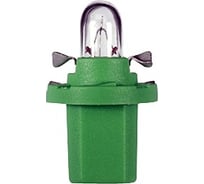 Лампа накаливания Hella, T5 12V 2W BAX 10d/B 8,5d green, 10 шт 8GA 007 997-081