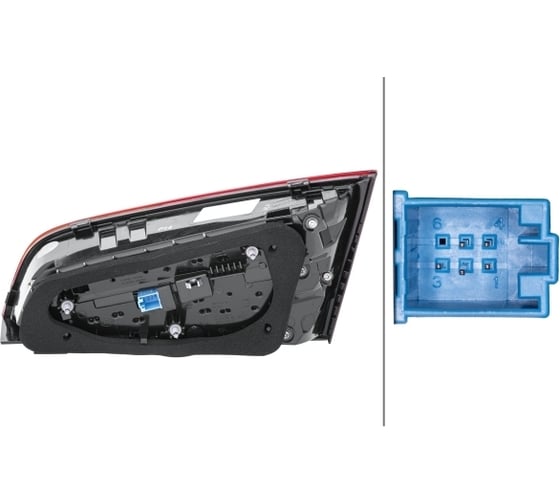 Задний фонарь Hella LED, внутр., лев., Audi A3 Sportback 16> 2SV 012 837-131