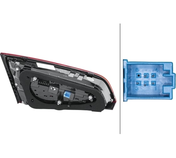 Задний фонарь Hella LED, внутр., прав., Audi A3 Sportback 16> 2SV 012 837-141