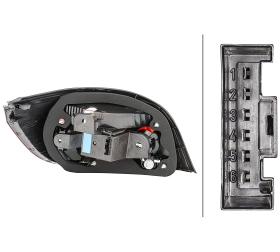 Задний фонарь легкового автомобиля Hella 12 В 5 (E60) 2VP 008 679-121