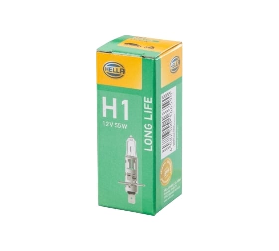 Лампа накаливания Hella, H1 12V 55W P 14,5s Long Life 8GH 002 089-351