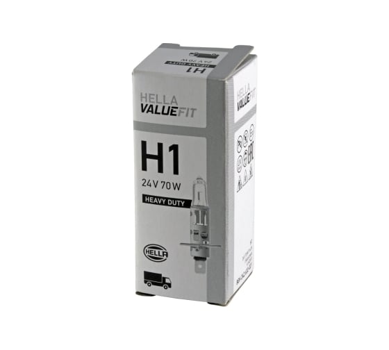 Лампа накаливания Hella VALUEFIT, H1 24V 70W P 14,5s 8GH 242 632-021