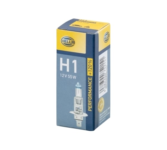 Лампа накаливания Hella, H1 12V 55W P14,5s, +120% 8GH 223 498-011