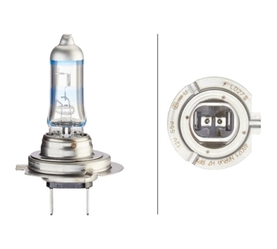 Лампа накаливания Hella, H7 12V 55W PX26d, +120% 8GH 223 498-031