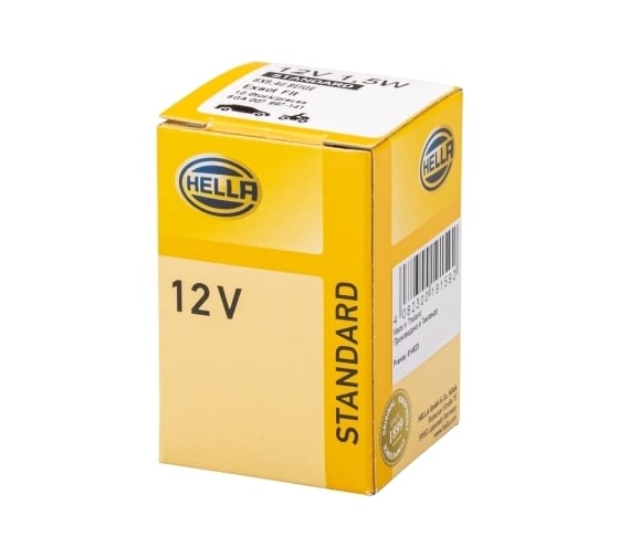 Лампа накаливания Hella 12 В, 1.5 Вт, BX8.4d, бежевый, 10 шт 8GA 007 997-141