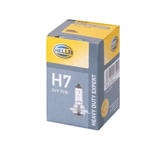Лампа накаливания Hella, H7 24V 70W PX 26d Heavy Duty Expert 8GH 007 157-231