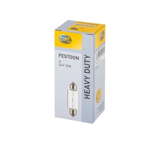 Лампа накаливания Hella 24 В, 18 Вт, SV 8.58 8GM 002 091-241