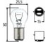 Лампа накаливания Hella P21/5W, 24 В, 21/5 Вт, BAY15d, 10 шт 8GD 002 078-241 3