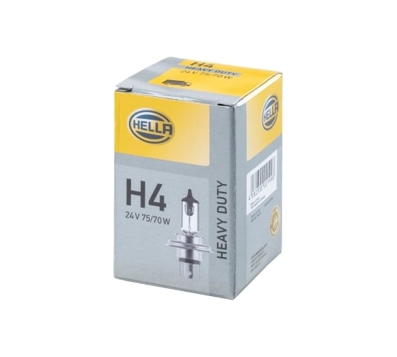 Лампа накаливания Hella H4, 24 В, 75/70 Вт, P43t 8GJ 002 525-251