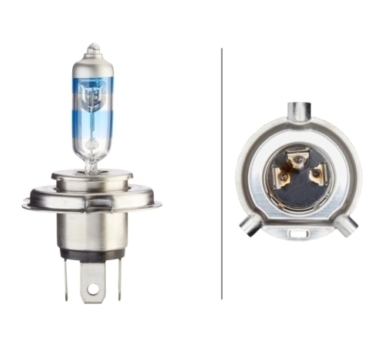 Лампа накаливания Hella H4, 12 В, 60/55 Вт, P43t, +120% 8GJ 223 498-021