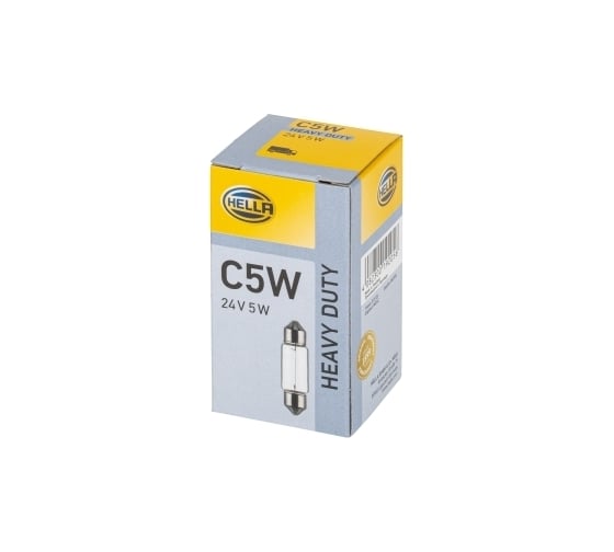 Лампа накаливания Hella C5W, 24 В, 5 Вт, SV8.58, 10 шт 8GM 002 092-241