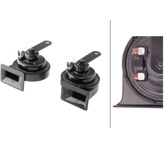 Звуковой сигнал Hella черный, TC16, 24 В, 5 A, 410/510 Гц, 112 дБ(A) 3FH 940 800-821 1