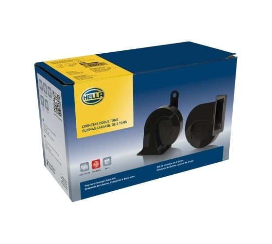 Звуковой сигнал Hella черный, TC16, 24 В, 5 A, 410/510 Гц, 112 дБ(A) 3FH 940 800-821
