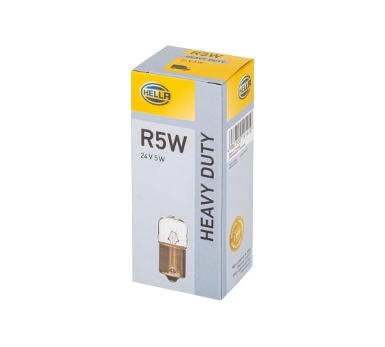 Лампа накаливания Hella R5W, 24 В, 5 Вт, BA15s, 10 шт 8GA 002 071-241