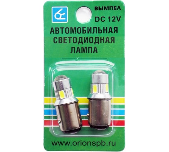 Автомобильная лампочка Вымпел BA15D-1157 6SMD 5102