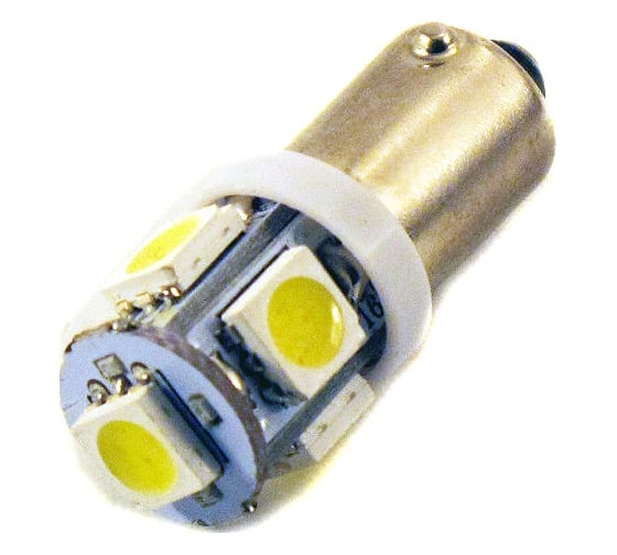 Автомобильная лампочка Вымпел BA9S-T4W 5SMD 5050 WHITE 5107