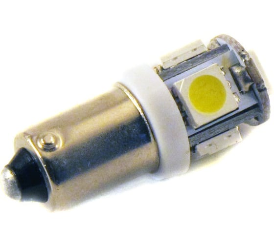 Автомобильная лампочка Вымпел BA9S-T4W 5SMD 5050 WHITE 5107