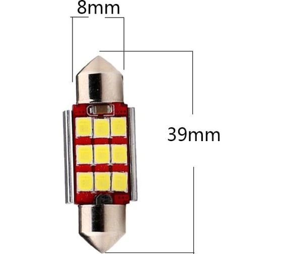 Автомобильная лампочка Вымпел HT-07-3909 9SMD 5137
