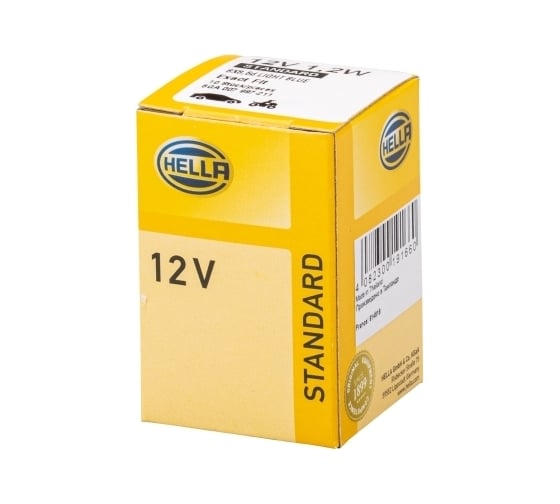 Лампа накаливания Hella 12V 1,2W BX8,5d голубой 8GA 007 997-211