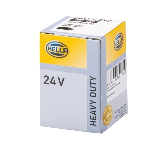 Лампа накаливания Hella 24V 1,2W BX8,5d brown 8GA 007 997-261
