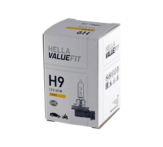 Лампа накаливания Hella VALUEFIT H9 12V 65W PGJ 195 8GH 242 632-161