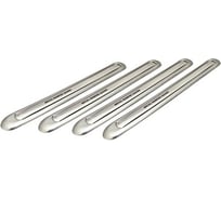 Накладки на бампер SILVER 450x50мм Автостоп HJ-102S 658579