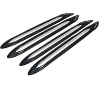 Накладки на бампер BLACK 470x55мм Автостоп HJ-106B 024879