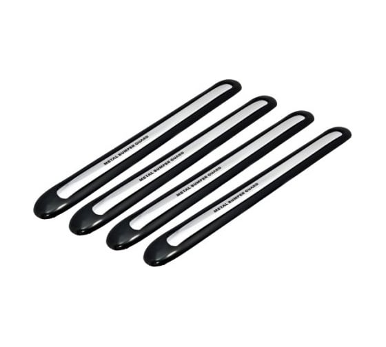 Накладки на бампер АВТОСТОП BLACK 450x50 мм HJ-102B 1