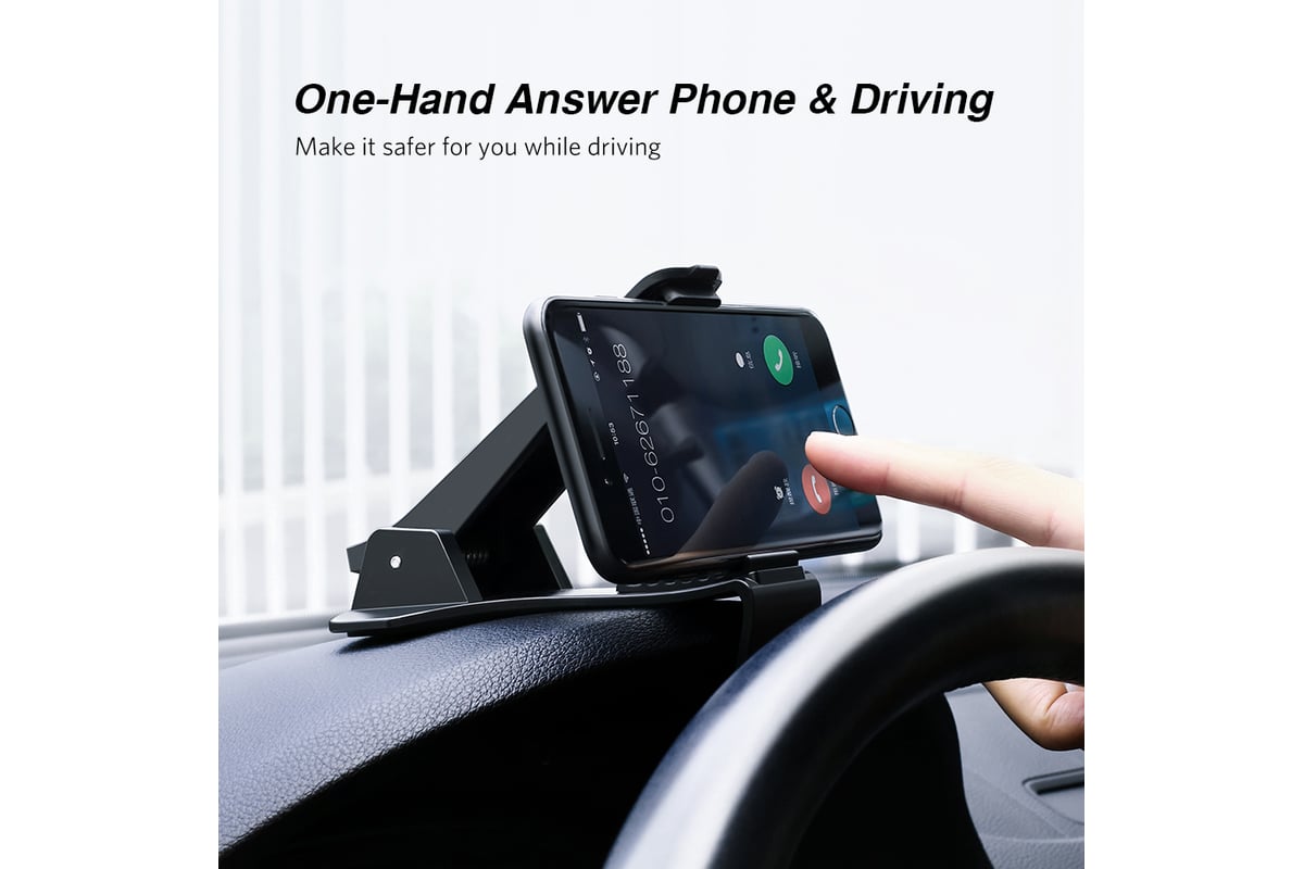 Подставка-держатель Ugreen lp136 (40998) dashboard phone holder на  приборную панель, цвет: черный 40998_ - выгодная цена, отзывы,  характеристики, фото - купить в Москве и РФ