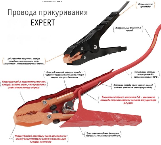 Провода прикуривания Airline 750А EXPERT PROseries 5м, 12/24В, сумка SA-750-05E