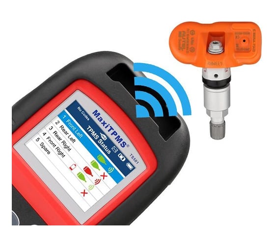 Датчик (зажимной, программируемый, универсальный, серебристый) AUTEL TPMS MX 433 МГц