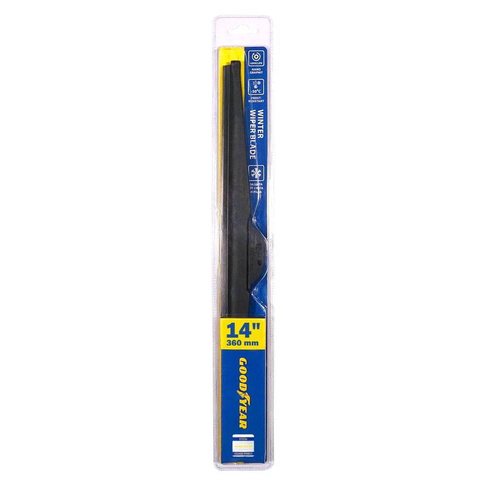 Щетка стеклоочистителя зимняя 360 мм (14") 4 адаптера (Goodyear)!!!!
