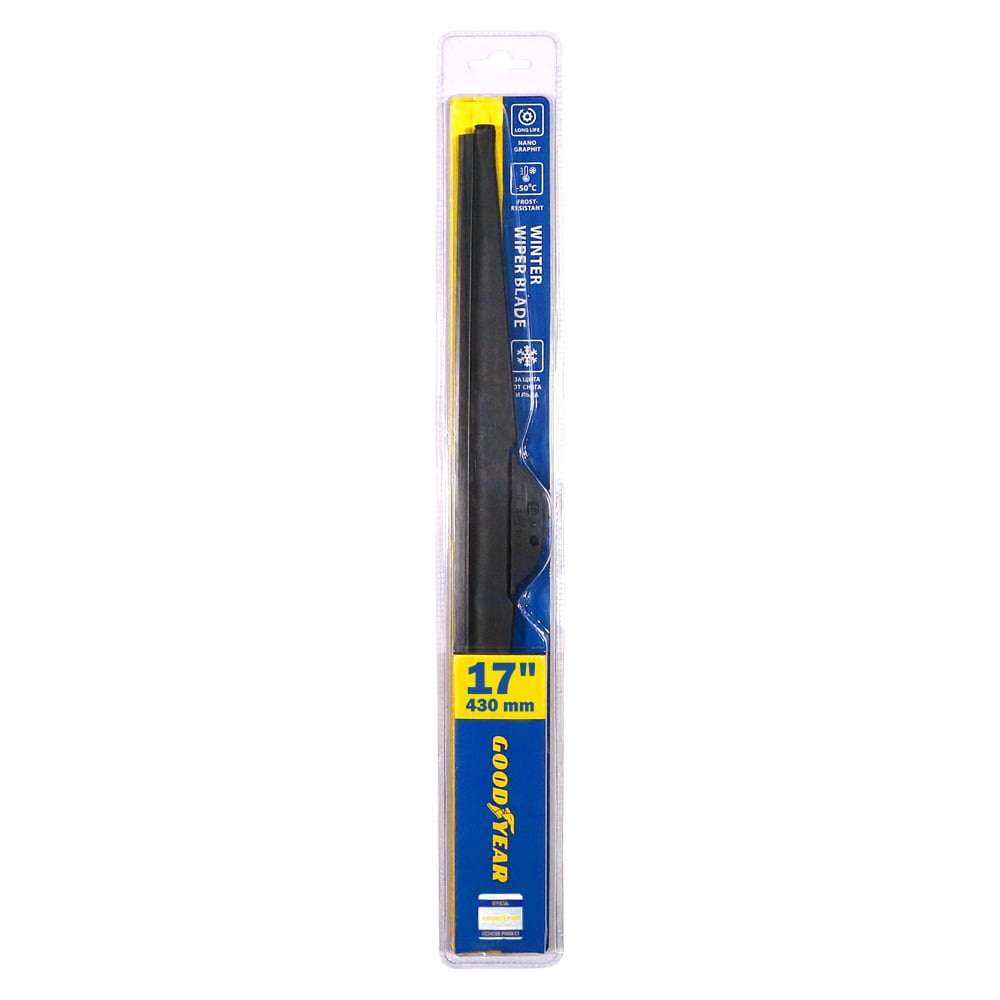 Щетка стеклоочистителя зимняя 430 мм (17") 4 адаптера (Goodyear)!!!!