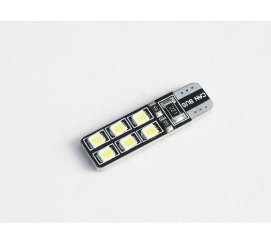 LED лампа Вымпел T10-W5W 12SMD 2835 CAN BUS WHITE 5121 (2 шт.)