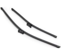 Щетки стеклоочистителя 61 см + 45 см, 2 шт, плоская, Push button 16mm SKODA Octavia III 12- PATRON PWB6145-KIT-SKO