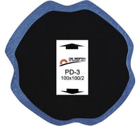 Кордовый диагональный пластырь (100х100 мм, 2 слоя корда, 10 штук) Dr. Reifen PD-3