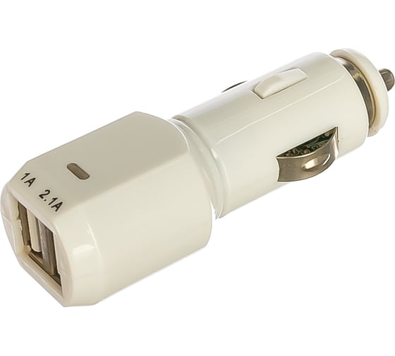 Автомобильное зарядное устройство REXANT USB /АЗУ/ /5V, 1 000mA/ белая 18-1193