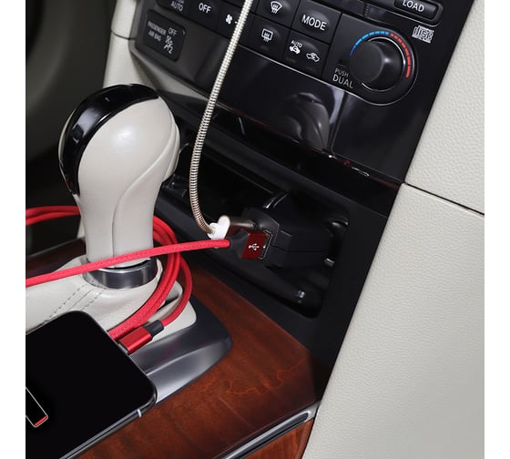 Автомобильное зарядное устройство REXANT 2xUSB /АЗУ/ /5V, 1 000mA 16-0237