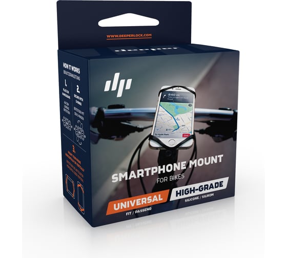 Велодержатель для смартфона Deeper Smartphone mount for bikes FLACC-09