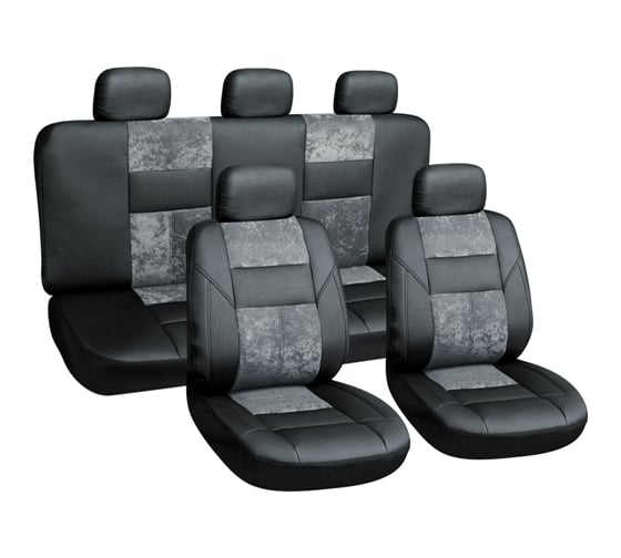 Чехлы на сиденье АВТОСТОП BLACK/GREY AIRBAG AB-28613BK/GY 1