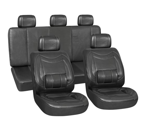 Чехлы на сиденье АВТОСТОП BLACK, ортопедические, AIRBAG AB-28767BK