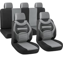 Чехлы на сиденье АВТОСТОП BLACK/LIGHT BEIGE, ортопедические AB-30380BK/L.BE