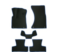 Коврики PSV Audi Q5 I 8R 2008 2017 г черный синий кант EVA 134013