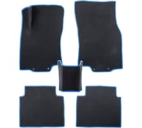 Коврики PSV Chevrolet Aveo II 2011 2015 г черный синий кант EVA 134021