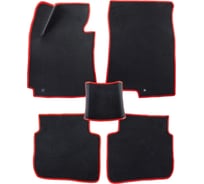 Коврики PSV Hyundai Tucson III 2015 2021 г черный красный кант EVA 134069