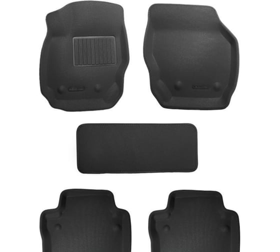 Коврики PSV Kia Cerato I Spectra II 2004 2008 г 3D черный Kagu 133841 1