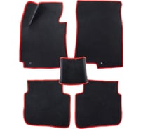 Коврики PSV Renault Kaptur I 2016 черный красный кант EVA 134181