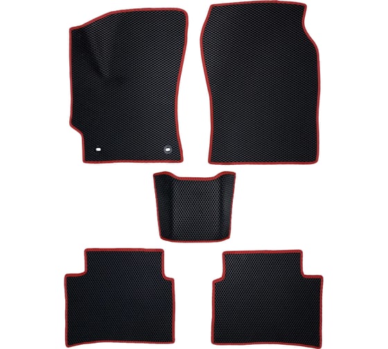 Коврики PSV Toyota Corolla XII 2018 черный красный кант EVA 133749 1